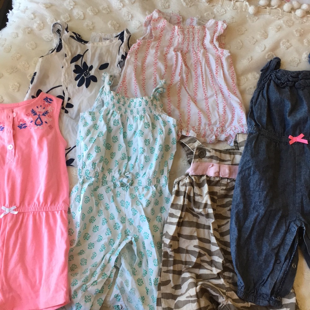 Bundle of Little Girls Tops + Rompers